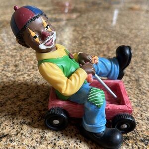 UTI Vintage, Rare Collectible Figurine Little boy in a wagon“ The Wagonmaster”